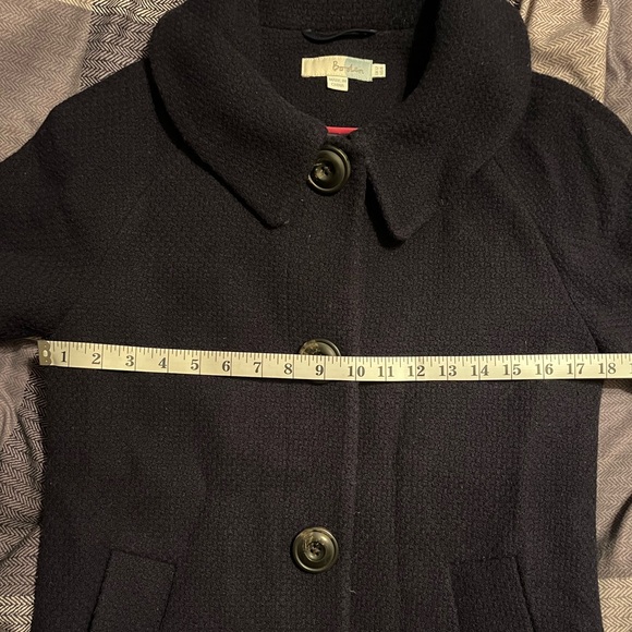 Boden Navy Blue  Pea Coat, large snap buttons, Women’s US size 8, UK size 12 - Picture 9 of 9